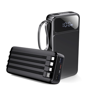 Large Capacity 50000mah Power Banks 22.5W Built-in Cables