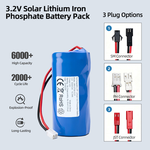 3.2V 6000mAh Smart BMS LiFePO4 Pack