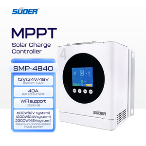 Suoer 40A MPPT Automatic Solar Charge Controller 12V 24V 48V
